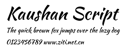 Kaushan Script.otf字體轉換器圖片