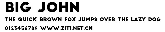 Big John.ttf字體轉換器圖片