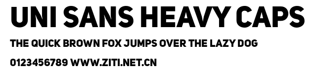 Uni Sans Heavy CAPS.otf字體轉換器圖片