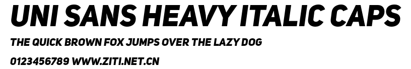Uni Sans Heavy Italic CAPS.otf