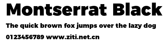 Montserrat Black.otf字體轉換器圖片