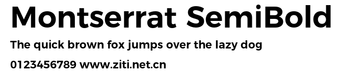 Montserrat SemiBold.otf字體轉換器圖片