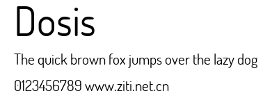 Dosis.ttf字體轉換器圖片