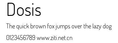 Dosis.ttf字體轉換器圖片