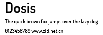Dosis.ttf字體轉換器圖片