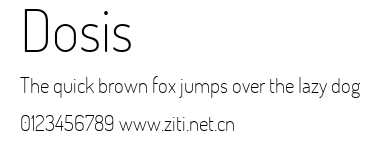 Dosis.ttf字體轉換器圖片