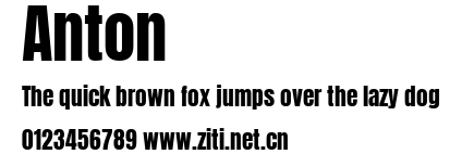 Anton.ttf字體轉換器圖片