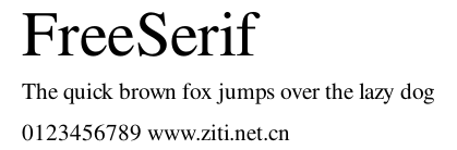 FreeSerif.otf字體轉換器圖片