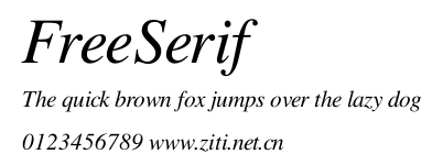 FreeSerif.otf字體轉換器圖片