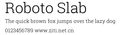 Roboto Slab.ttf字體轉換器圖片