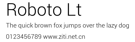 Roboto Lt.ttf字體轉換器圖片
