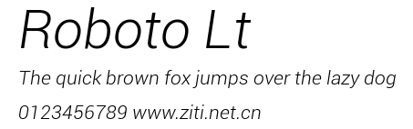 Roboto Lt.ttf字體轉換器圖片
