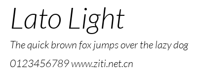 Lato Light.ttf字體轉換器圖片