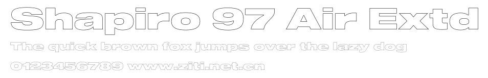 Shapiro 97 Air Extd.otf字體轉換器圖片