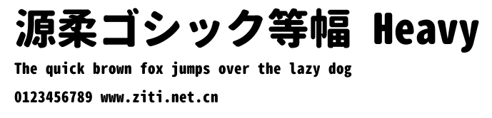 源柔ゴシック等幅 Heavy.ttf