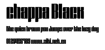 chappa Black.ttf字體轉換器圖片