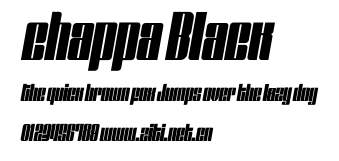 chappa Black.ttf字體轉換器圖片