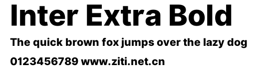 Inter Extra Bold.otf字體轉換器圖片