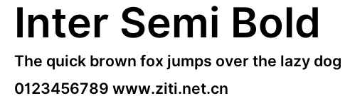 Inter Semi Bold.otf字體轉換器圖片