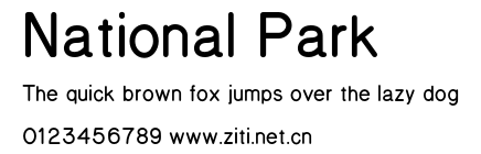 National Park.otf字體轉換器圖片
