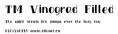 TM Vinograd Filled.otf字體轉換器圖片