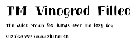 TM Vinograd Filled.ttf字體轉換器圖片