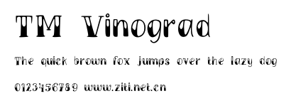 TM Vinograd.otf字體轉換器圖片