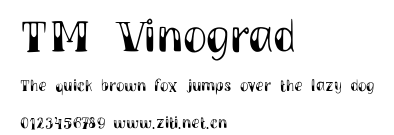 TM Vinograd.ttf字體轉換器圖片