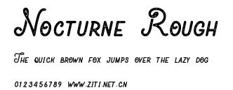 Nocturne Rough.otf字體轉換器圖片