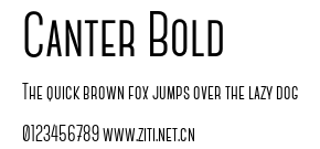 Canter Bold.otf字體轉換器圖片