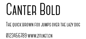 Canter Bold.ttf字體轉換器圖片
