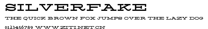 Silverfake.ttf字體轉換器圖片