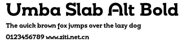 Umba Slab Alt Bold.otf字體轉換器圖片