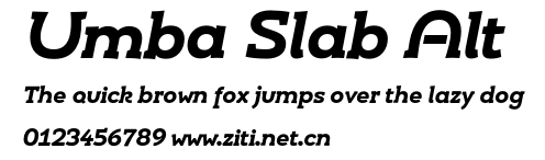 Umba Slab Alt.otf字體轉換器圖片