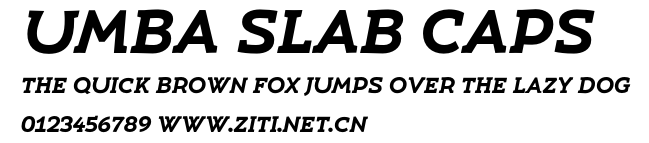 Umba Slab Caps.otf字體轉換器圖片