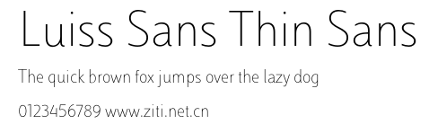 Luiss Sans Thin Sans.otf