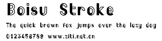 Boisu Stroke.otf字體轉換器圖片