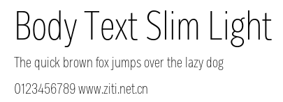 Body Text Slim Light.otf