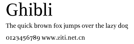 Ghibli.otf字體轉換器圖片