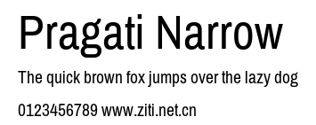 Pragati Narrow.otf字體轉換器圖片