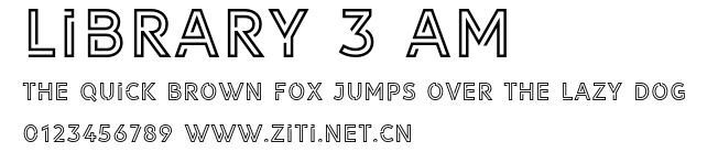 LIBRARY 3 AM.otf字體轉換器圖片