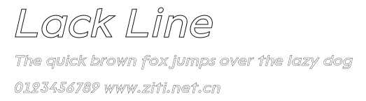 Lack Line.otf字體轉換器圖片