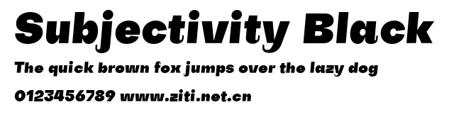 Subjectivity Black.otf字體轉換器圖片