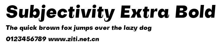 Subjectivity Extra Bold.otf字體轉換器圖片