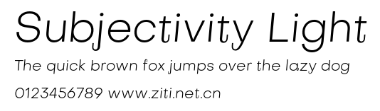 Subjectivity Light.otf