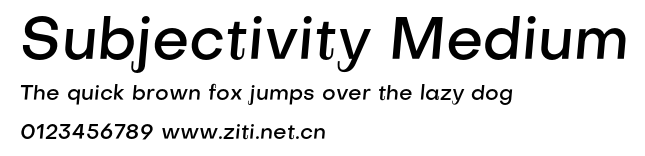 Subjectivity Medium.otf字體轉換器圖片