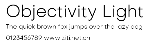 Objectivity Light.otf字體轉換器圖片