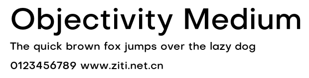 Objectivity Medium.otf字體轉換器圖片