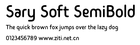 Sary Soft SemiBold.otf字體轉換器圖片