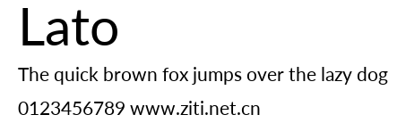 Lato.ttf字體轉換器圖片